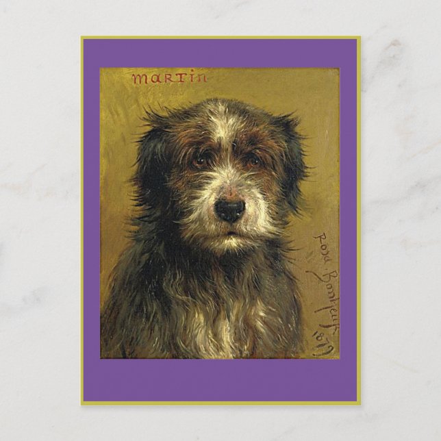 Carte Postale Rosa Bonheur, Martin, un chien, des beaux-arts (Devant)