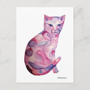 Carte Postale Rosa Katze
