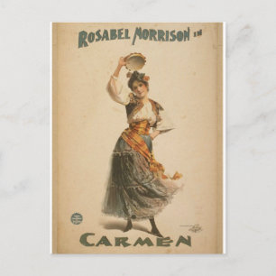 Carte Postale Rosabel Morrison, au Théâtre Rétro 'Carmen'