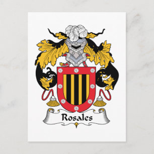 Carte Postale Rosales Family Crest