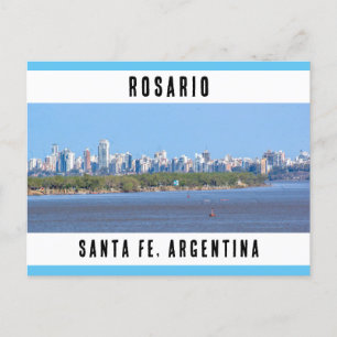 Carte Postale Rosario, Père Noël Fe, Argentine, Ville