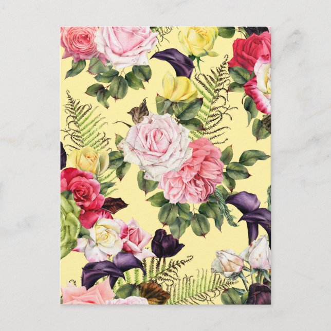 Carte Postale Rose (Devant)