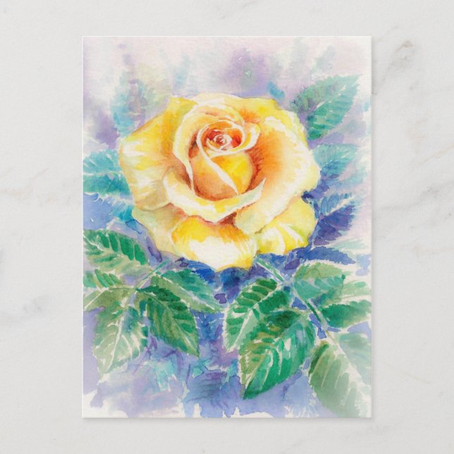 CARTE POSTALE ROSE 2 (Devant)