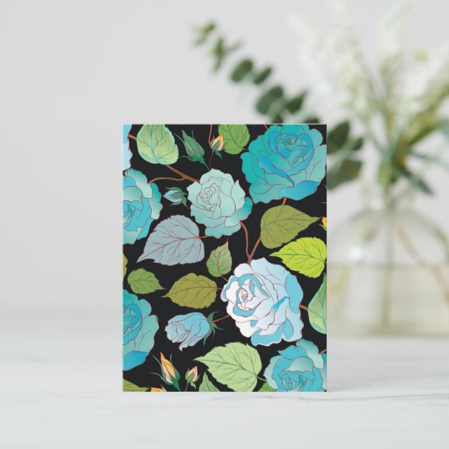 Carte Postale Rose 22 (Debout devant)