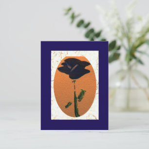 Carte postale Rose bleu