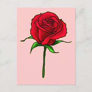 Carte Postale Rose Bud