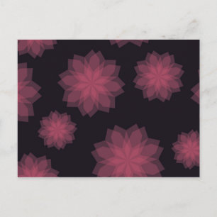 Carte Postale Rose, cool, tendance, abstraction de fleurs modern