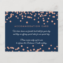 Carte Postale Rose d'hébergement Parties scintillant or Confetti