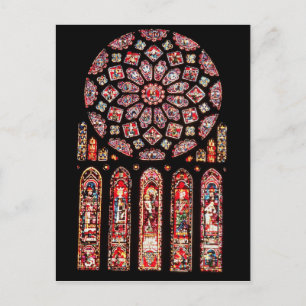 Carte Postale Rose et lancette de la paroi nord