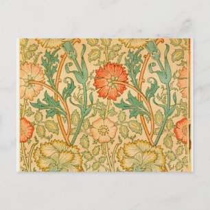 Carte Postale Rose Et Rose Par William Morris