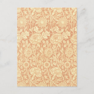 Carte Postale Rose et Rose par William Morris, Fleurs Vintages