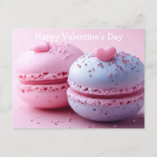 Carte Postale Rose et violet Macarones
