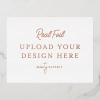 Carte postale rose Gold Foil Landcape