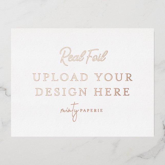 Carte postale rose Gold Foil Landcape (Recto)