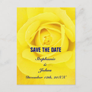 Carte Postale Rose Jaune Marine Bleu Cute Unique Enregistrer La 