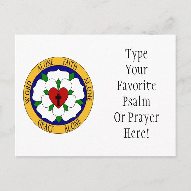 Carte Postale Rose Luther Blanc Et Vert (Devant)