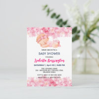 Rose mignon bébé fille Fleurs marguerites baby sho