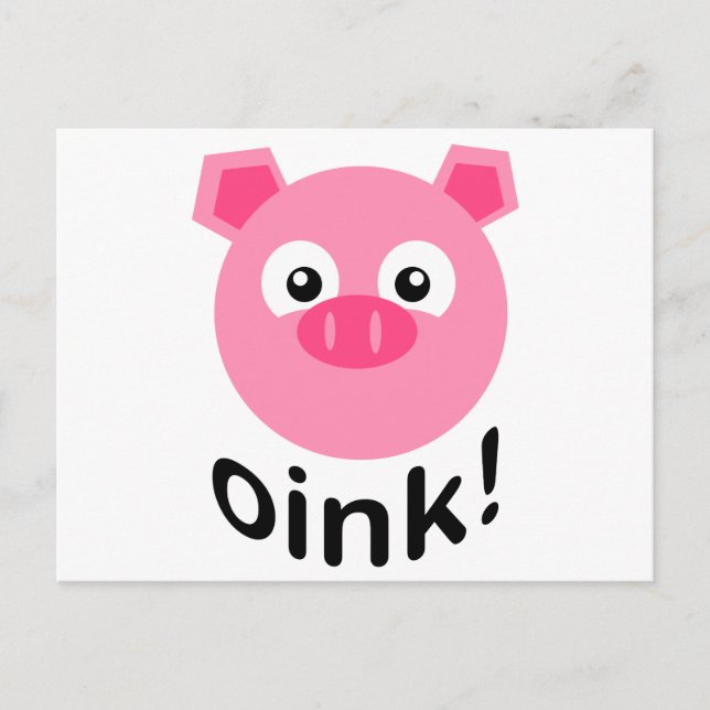 Carte Postale Rose ! Pig (Devant)