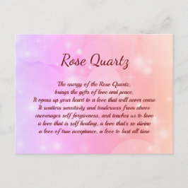 Carte postale rose Quartz Crystal