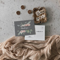 Rose rose classique Merci gris floral