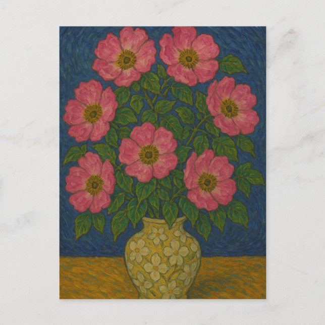 Carte postale Rose sauvage (Devant)