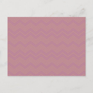 Carte Postale Rose, simple, moderne, cool, motif en zigzag tenda