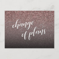 Rosegold Parties scintillant Changement de plans M