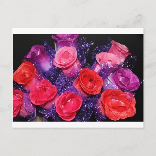 Carte Postale Roses (Devant)