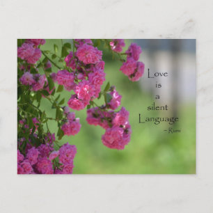 Carte Postale Roses amoureux