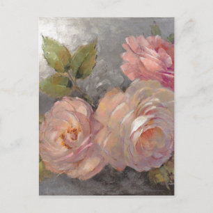 Carte Postale Roses avec gris