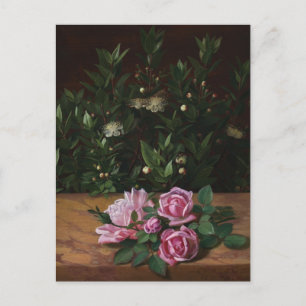 Carte Postale Roses et myrtles par Otto Didrik Otte