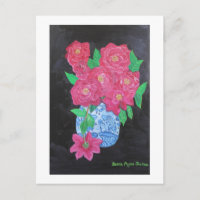 Roses roses en chinois Vase : Susan Payne-Trutna