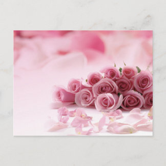 Carte Postale Roses roses - Florales