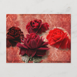 Carte Postale Roses rouges