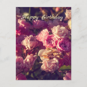 Carte Postale Roses rouges sucrées personnalisées