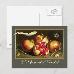 Carte Postale Rosh Hashanah   Nouvel An juif Beaux-Arts 