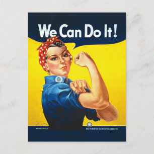 Carte Postale Rosie le Riveter - "Nous pouvons le faire !"