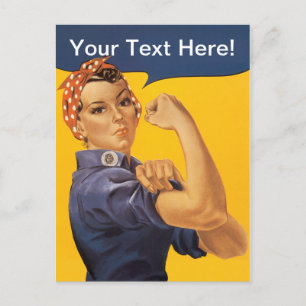 Carte Postale Rosie le Riveter Nous pouvons le faire! Votre text