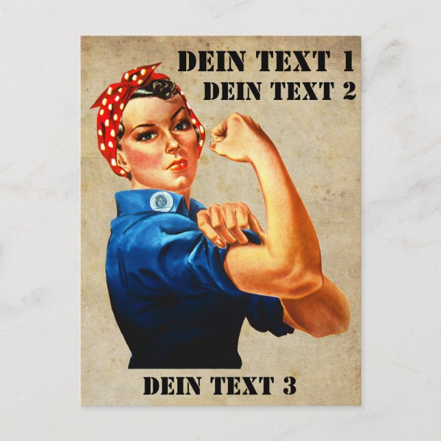 Carte Postale Rosie the Riveter (Devant)