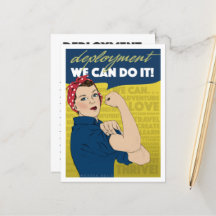 Carte postale Rosie the Riveter Deployment Goals