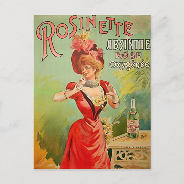 Carte Postale Rosinette Absinthe 1823 (Devant)