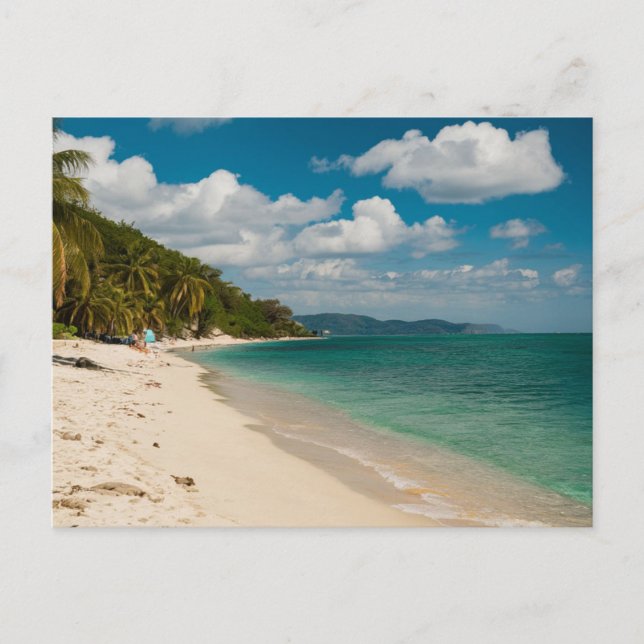 Carte Postale Rotan Beach Honduras Voyage Rétro (Devant)