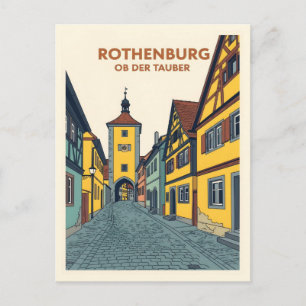 Carte Postale Rothenburg ob der Tauber Vintage