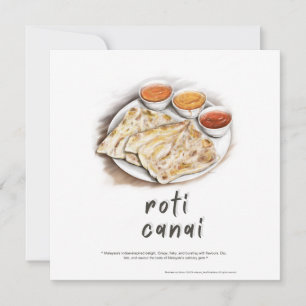 Carte postale Roti Canai Malaysia