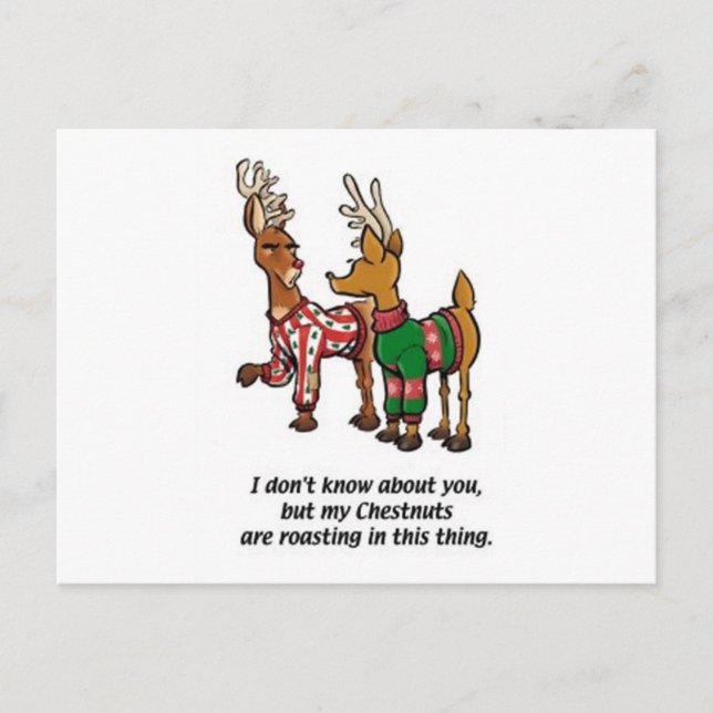 Carte Postale Rôti de châtaignes (Devant)