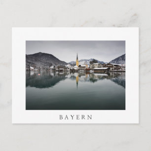 Carte Postale Rottach-Egern au Tegernsee, Bavière en hiver