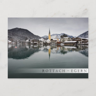 Carte Postale Rottach-Egern au Tegernsee, Bavière en hiver
