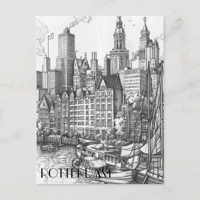 Carte Postale Rotterdam, Netharlands (Devant)