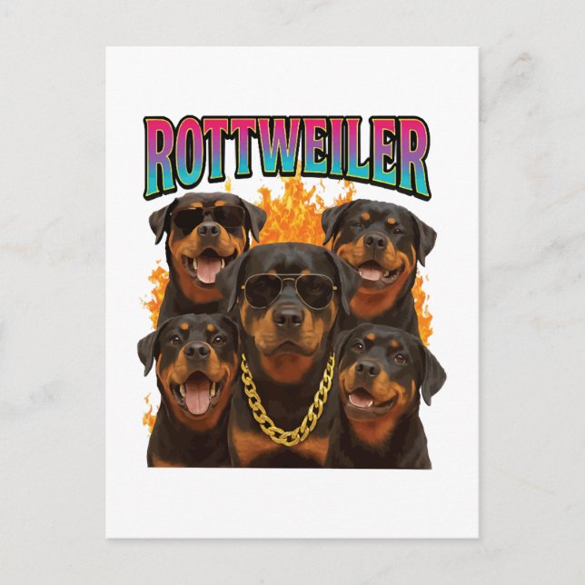 Carte Postale Rottweiler  (Devant)
