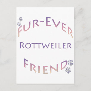 Carte Postale Rottweiler Furever Friend